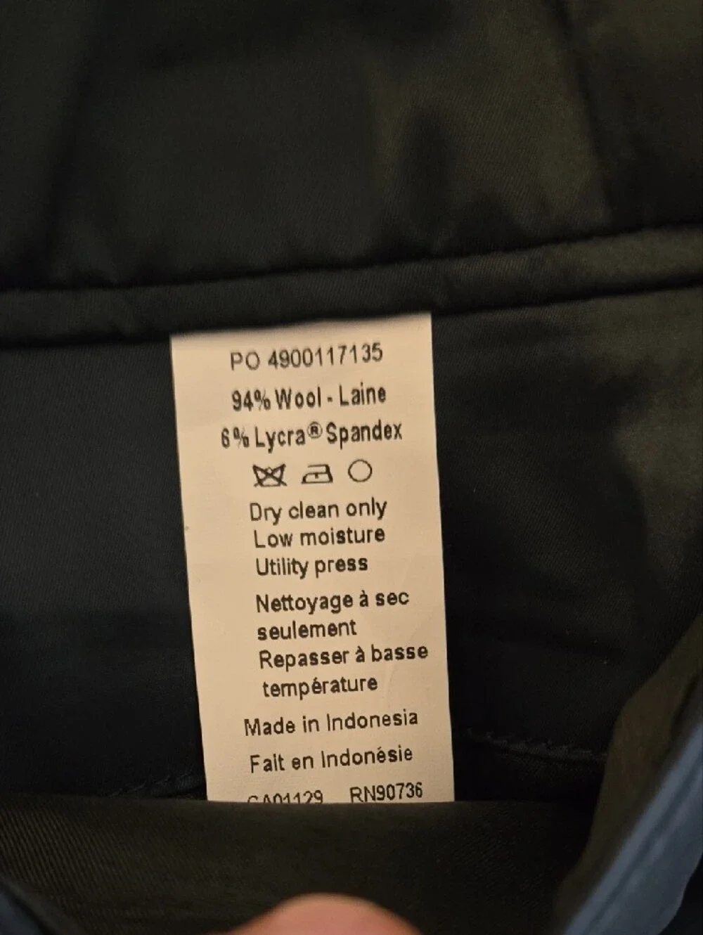 NWT - Calvin Klein Men's Navy Blue Two-Button Sport Coat